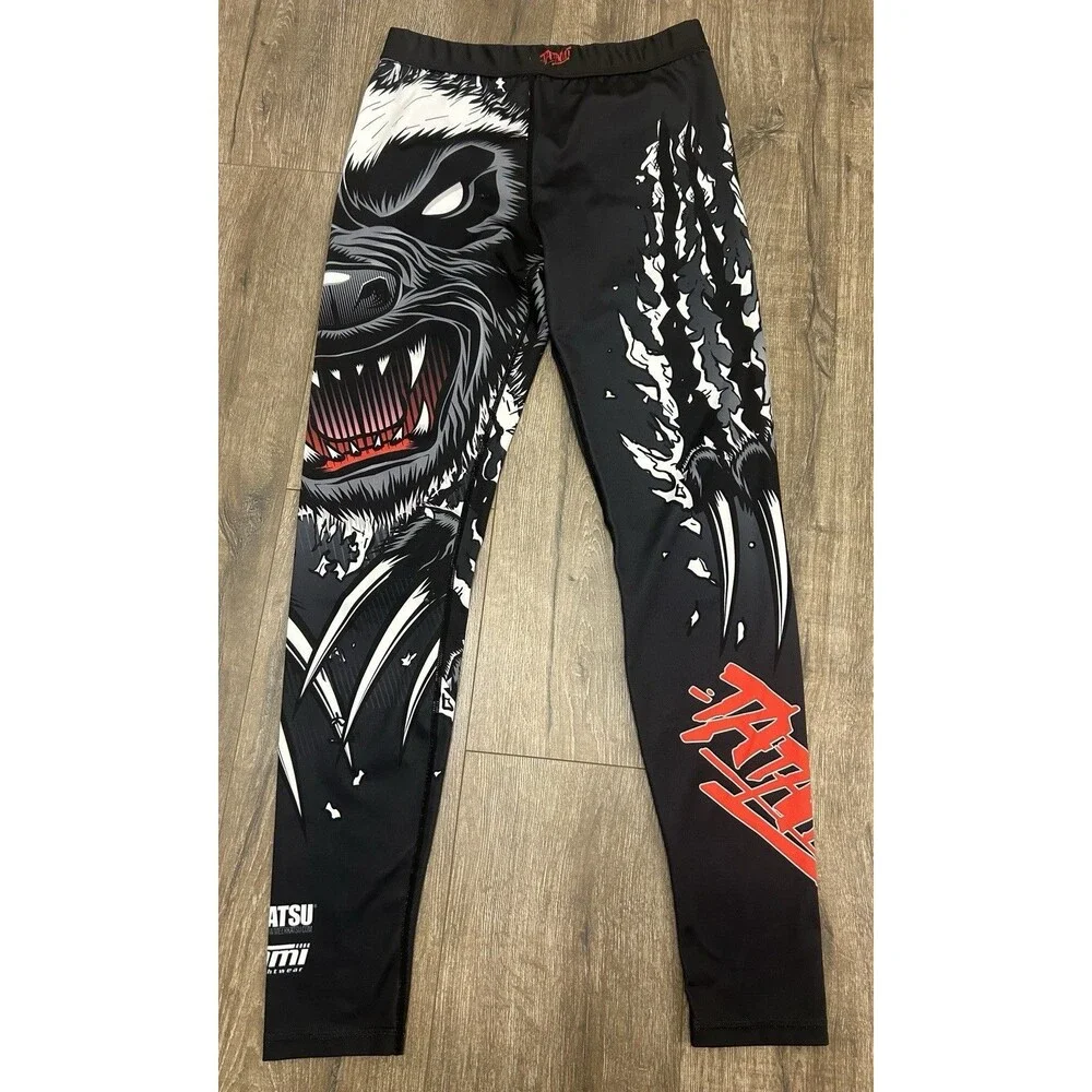 Tatami Honey Badger V4 Spats Men’s Large Compression Tights BJJ MMA